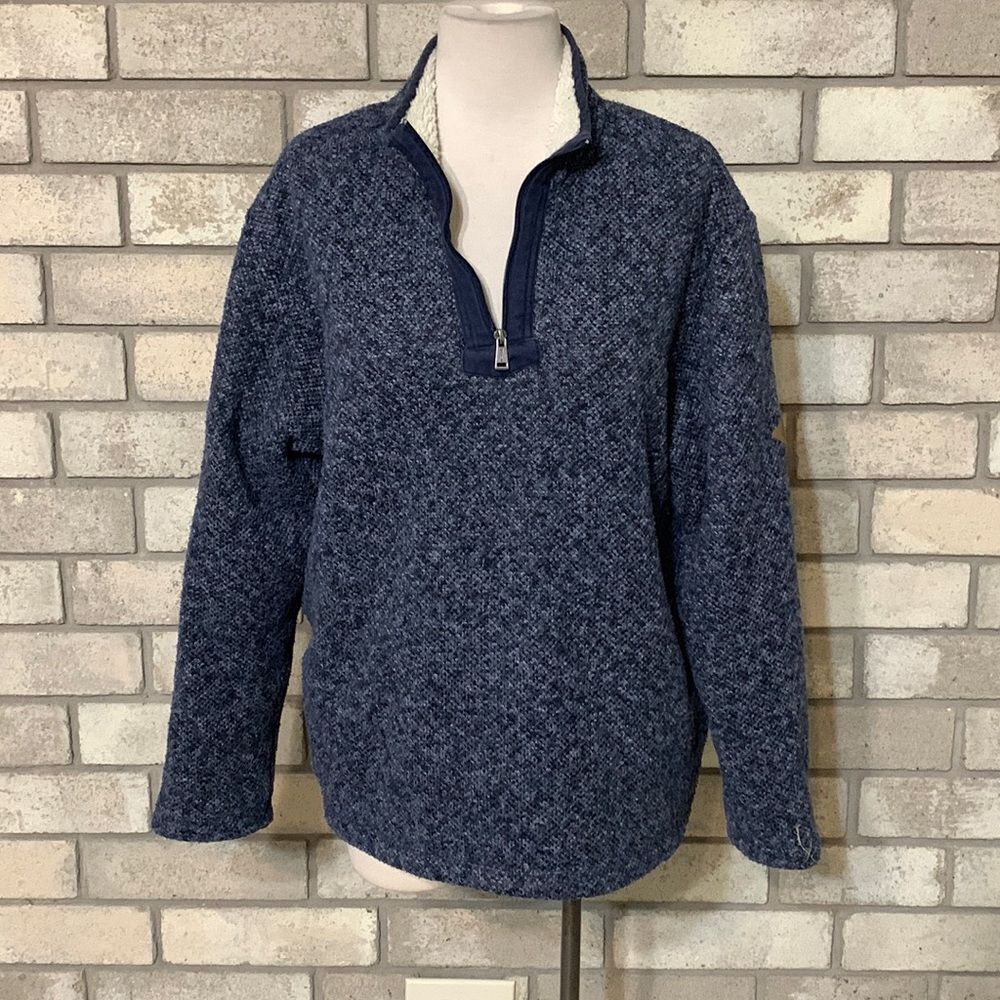 Men orvis fleece sweater top medium